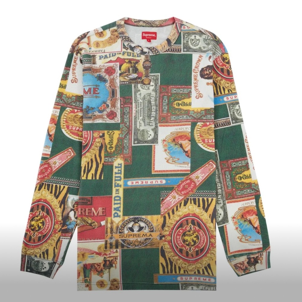 Supreme Republic Graphic Men's Size XL Thermal Shirt